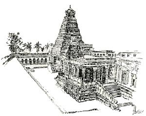Indian Heritage - Pen & ink drawings by S.Kanthan