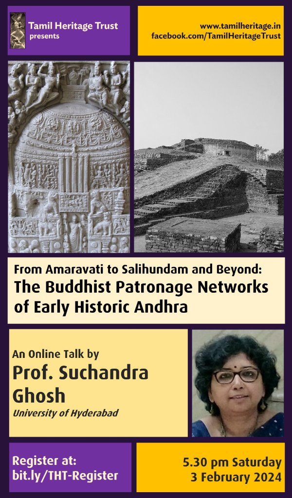 From Amaravati to Salihundam and Beyond: The Buddhist Patronage Networks of Early Historic Andhra, Talk by Dr Suchandra Ghosh
