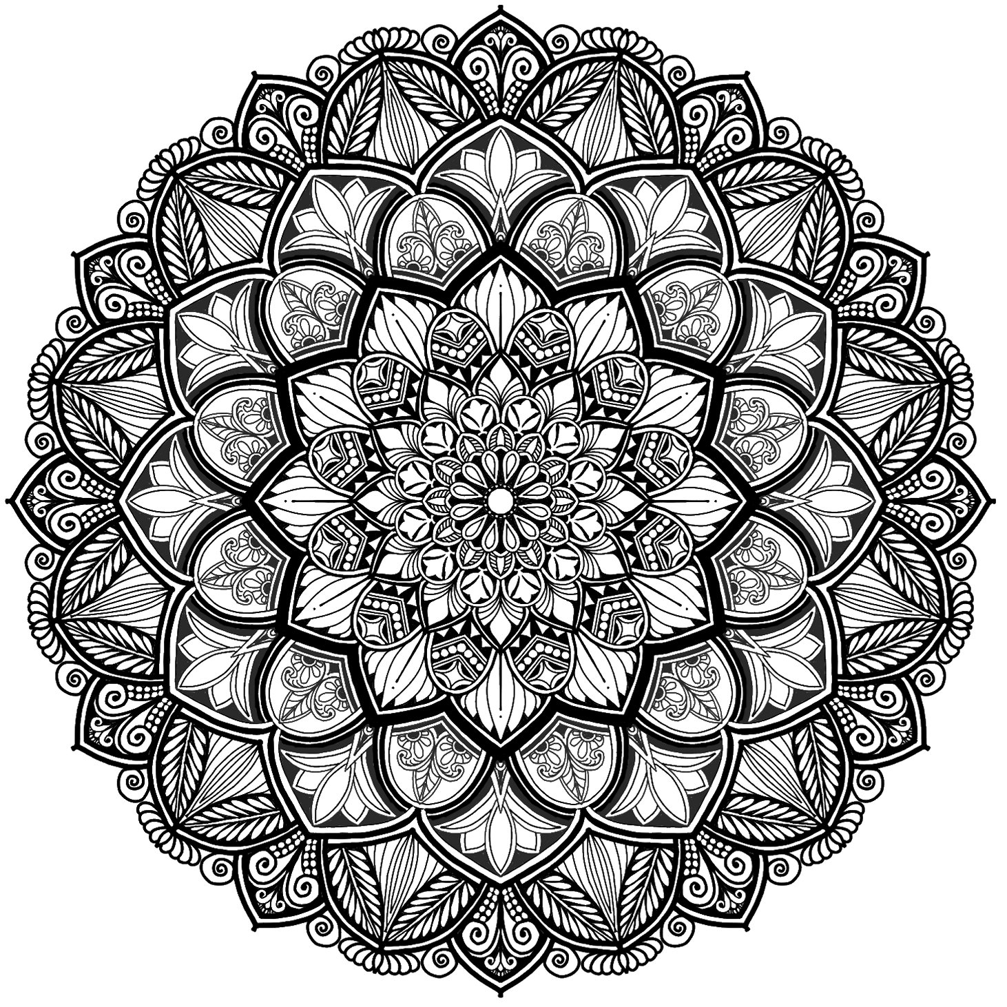 Digital Mandala design