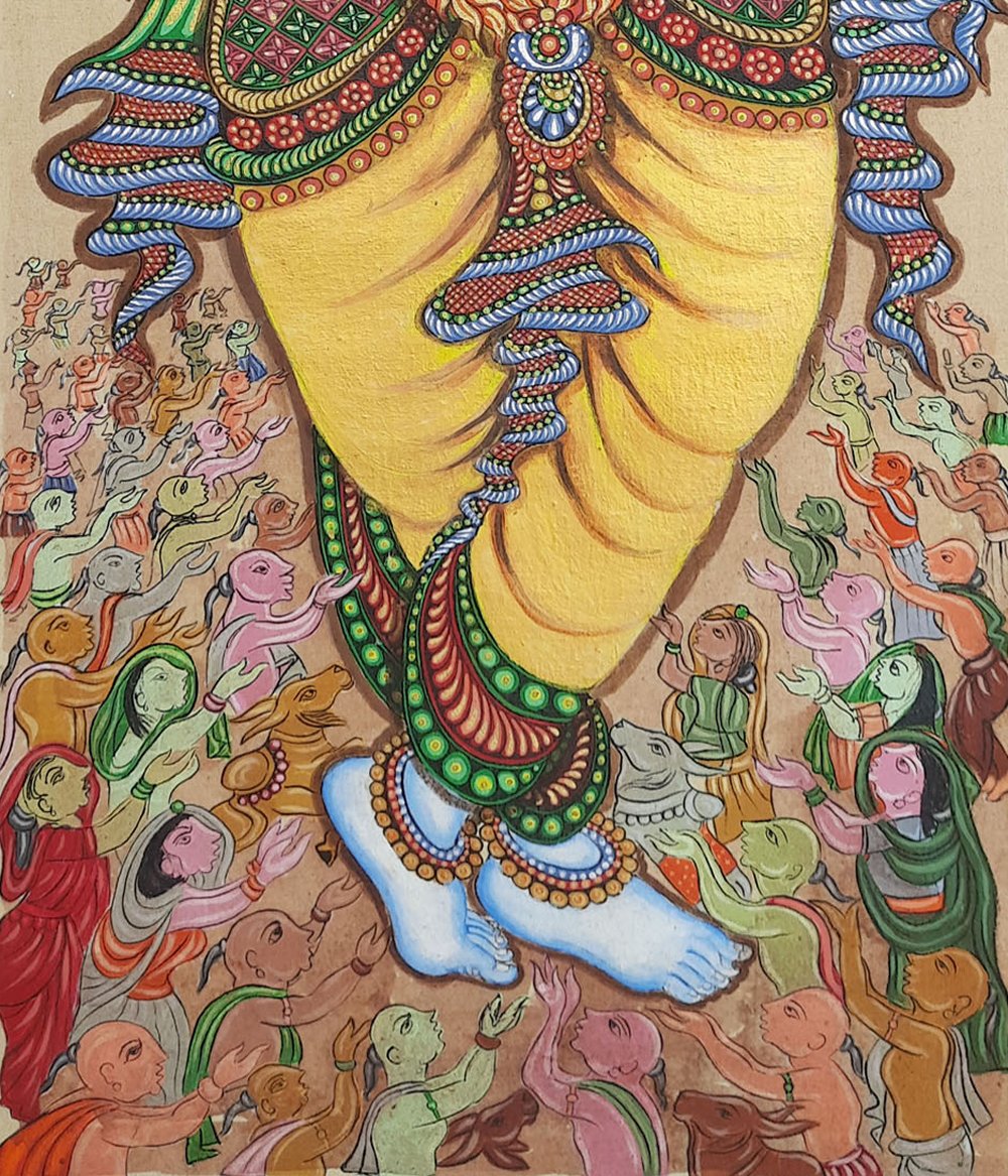 Tussar painting by Laxmi Meher